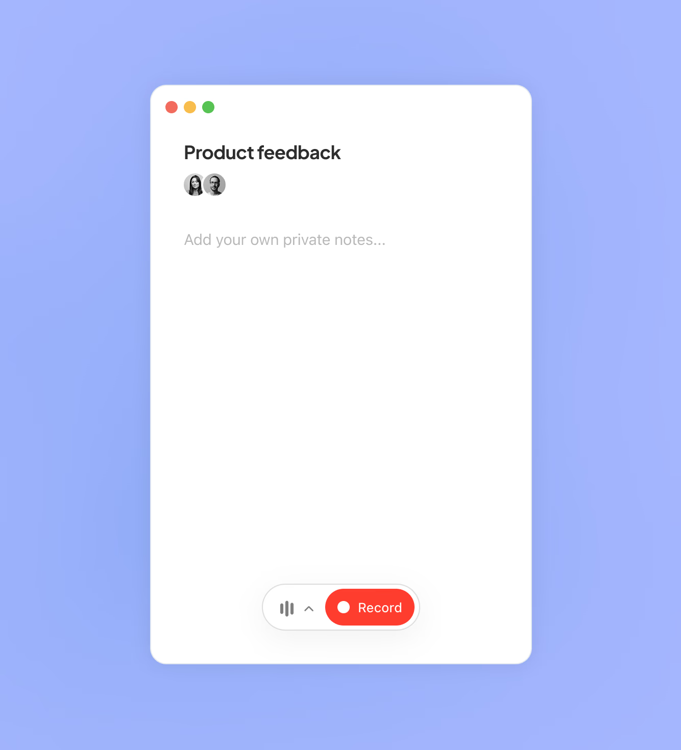 Circleback notes interface