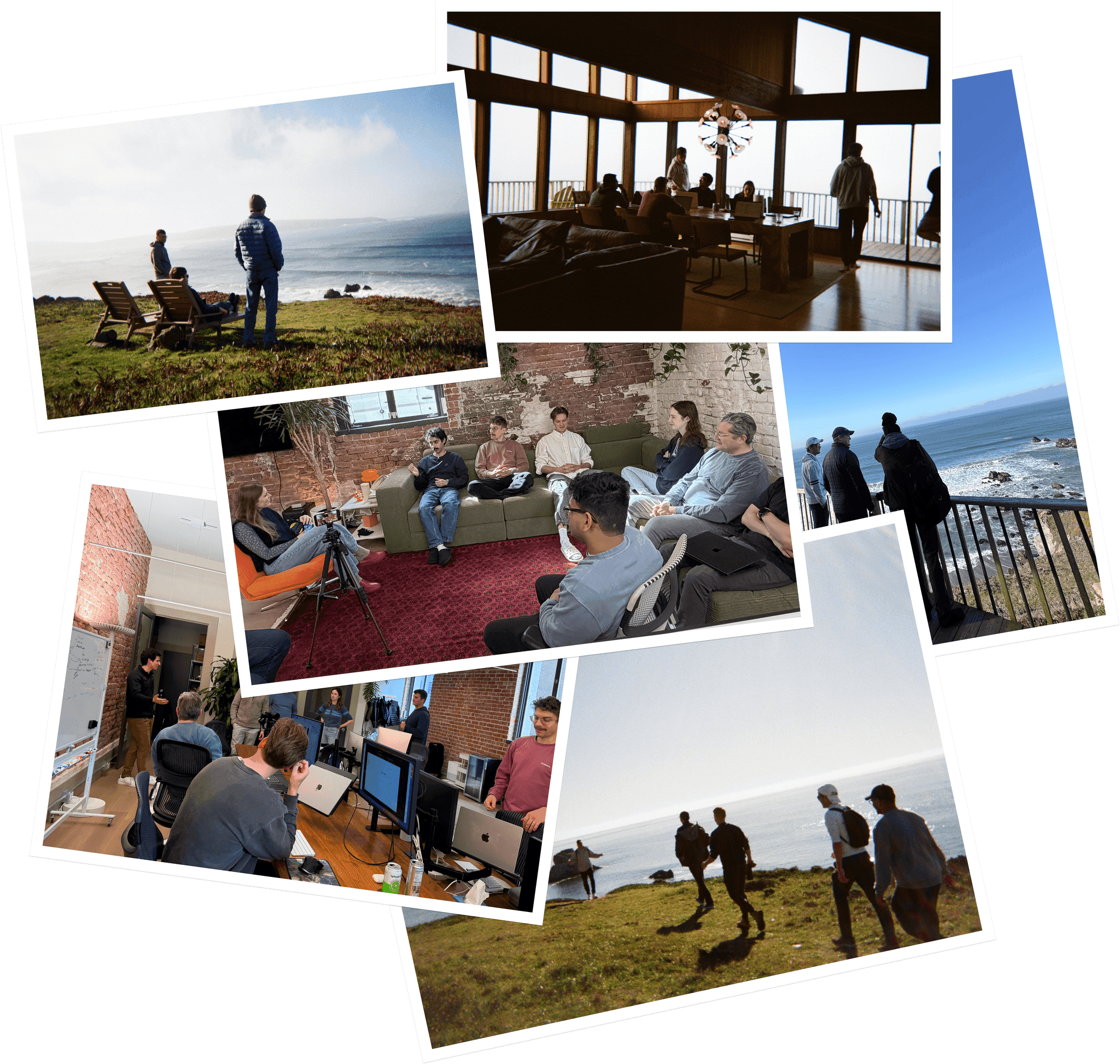 Photos of the Circleback team at offsites and in the office